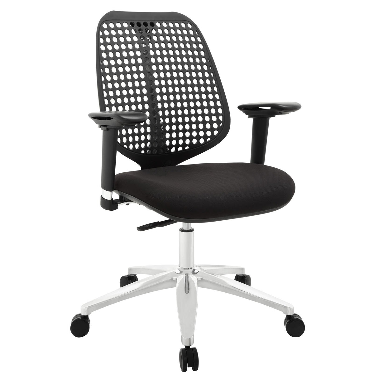 Modway Reverb Modern Ergonomic Office Chair with Adjustable Armrests in Black