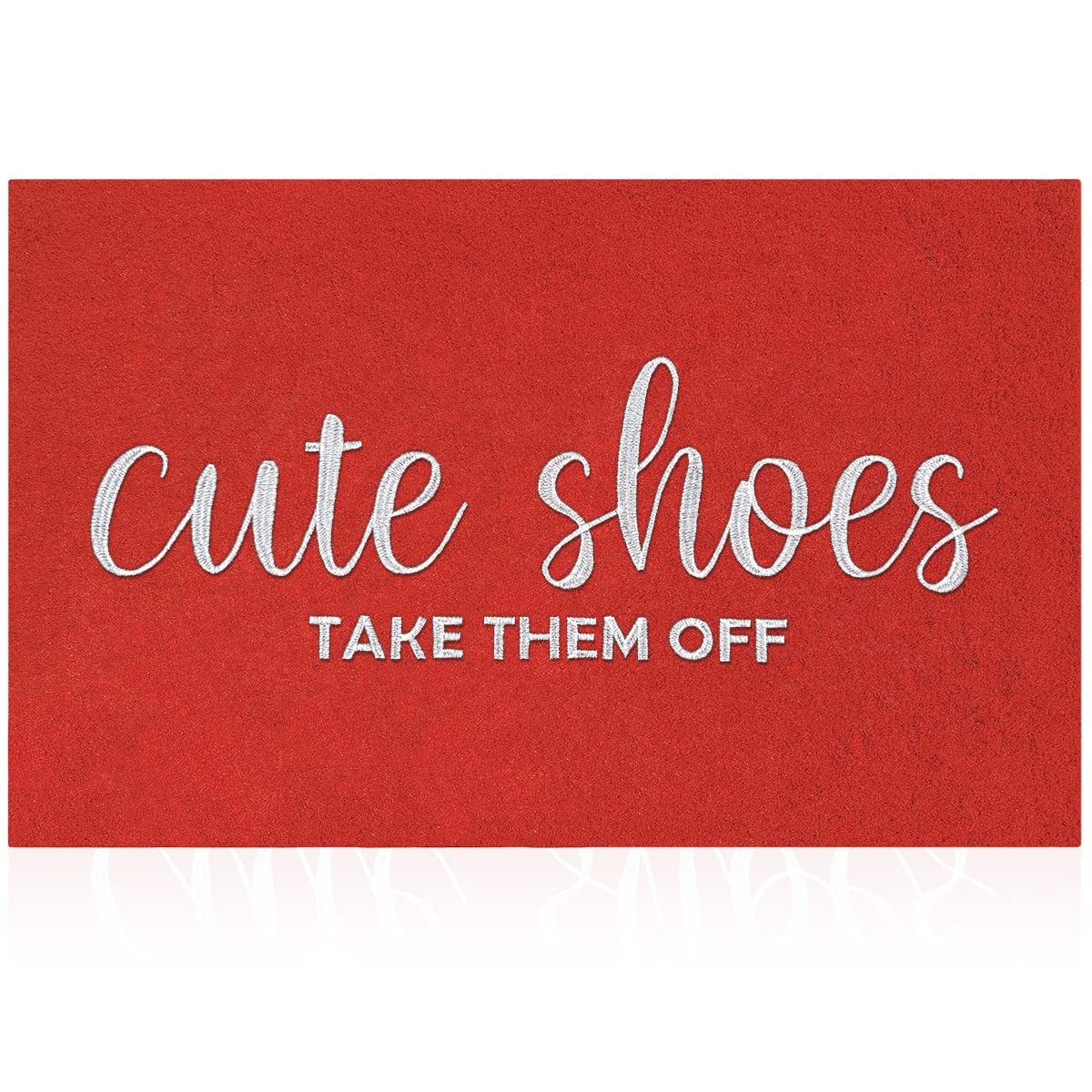 Outdoor Welcome Mats Front Door Outside Mat For Home Entry Cute Shoes Take Them Off Entryway Doormats Non Slip Low Profile Small
