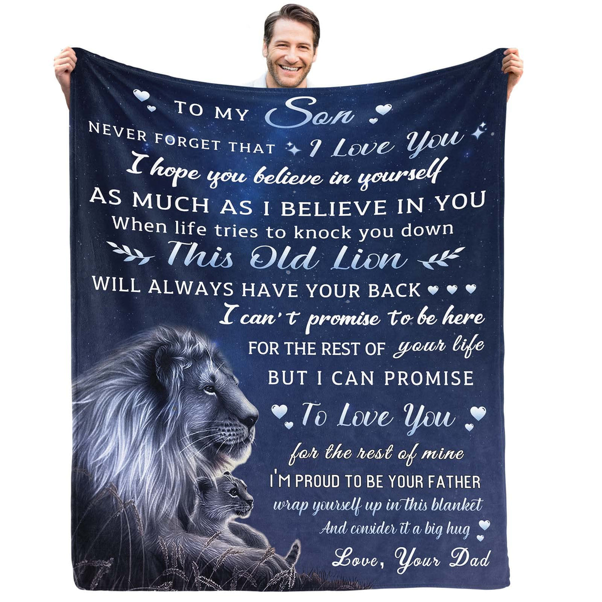 Son Gifts From Dad Blanket Gifts For Son From Dad Son Blanket From Dad To My Son Blanket From Dad Birthday Valentines Day Gradua
