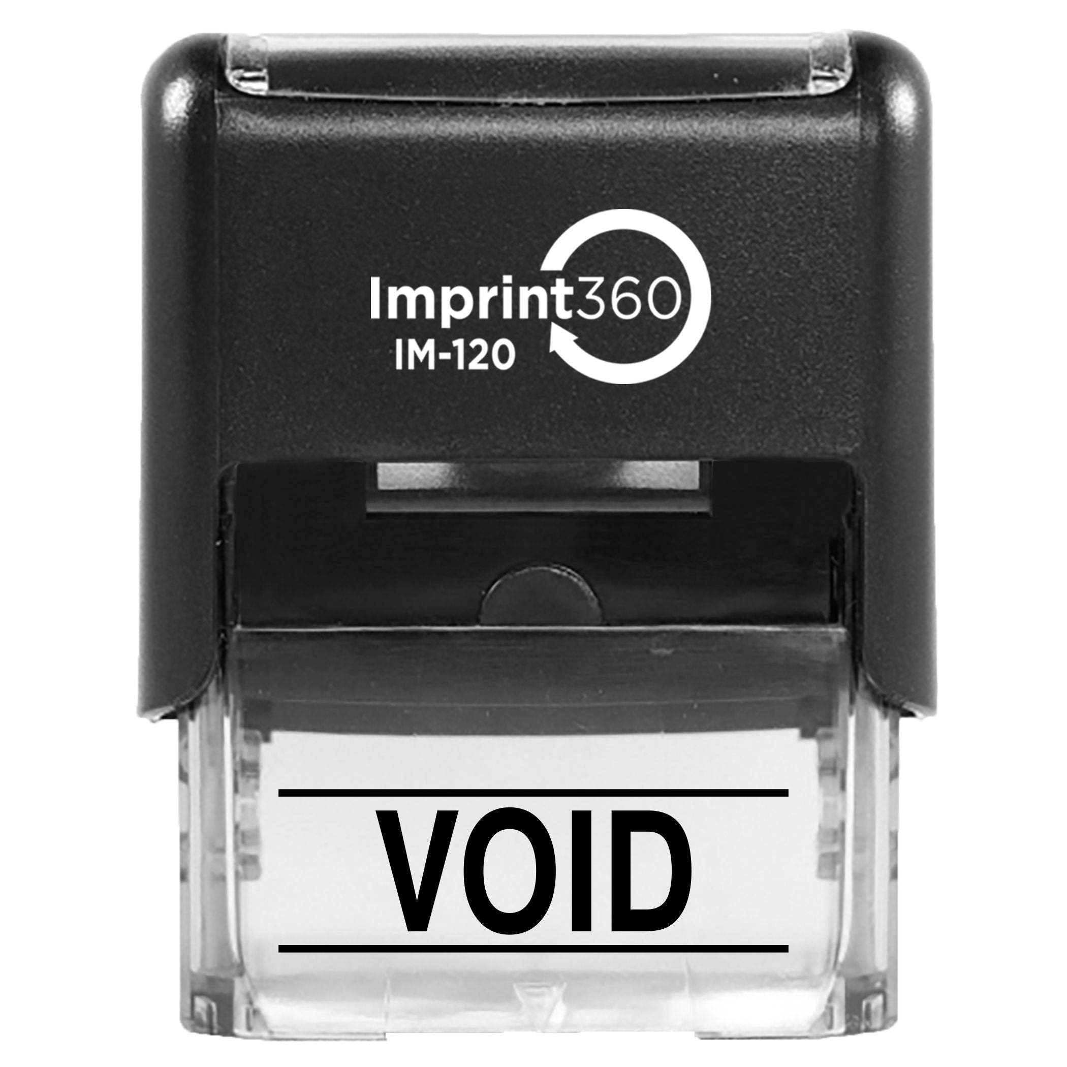 Supply360 As-Imp1132K - Void W/Upper And Lower Bars, Black Ink, Heavy Duty Commerical Self-Inking Rubber Stamp, 9/16 ' X 1-1/2