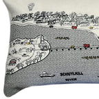 HomeRoots Cream 45' White Philadelphia Daylight Skyline Lumbar Decorative Pillow