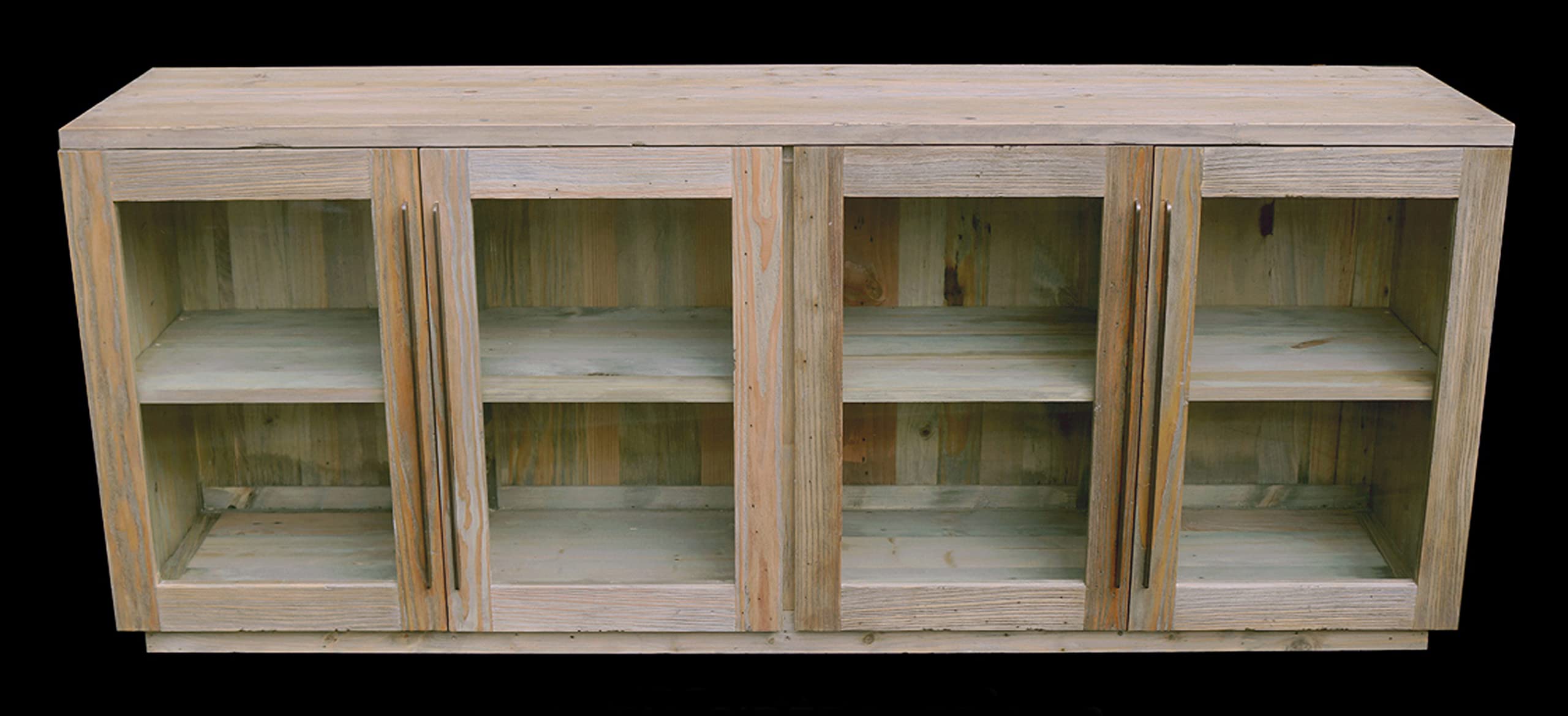 AFD Home Mid Century Modern Rustic 4 Door Entertainment Sideboard