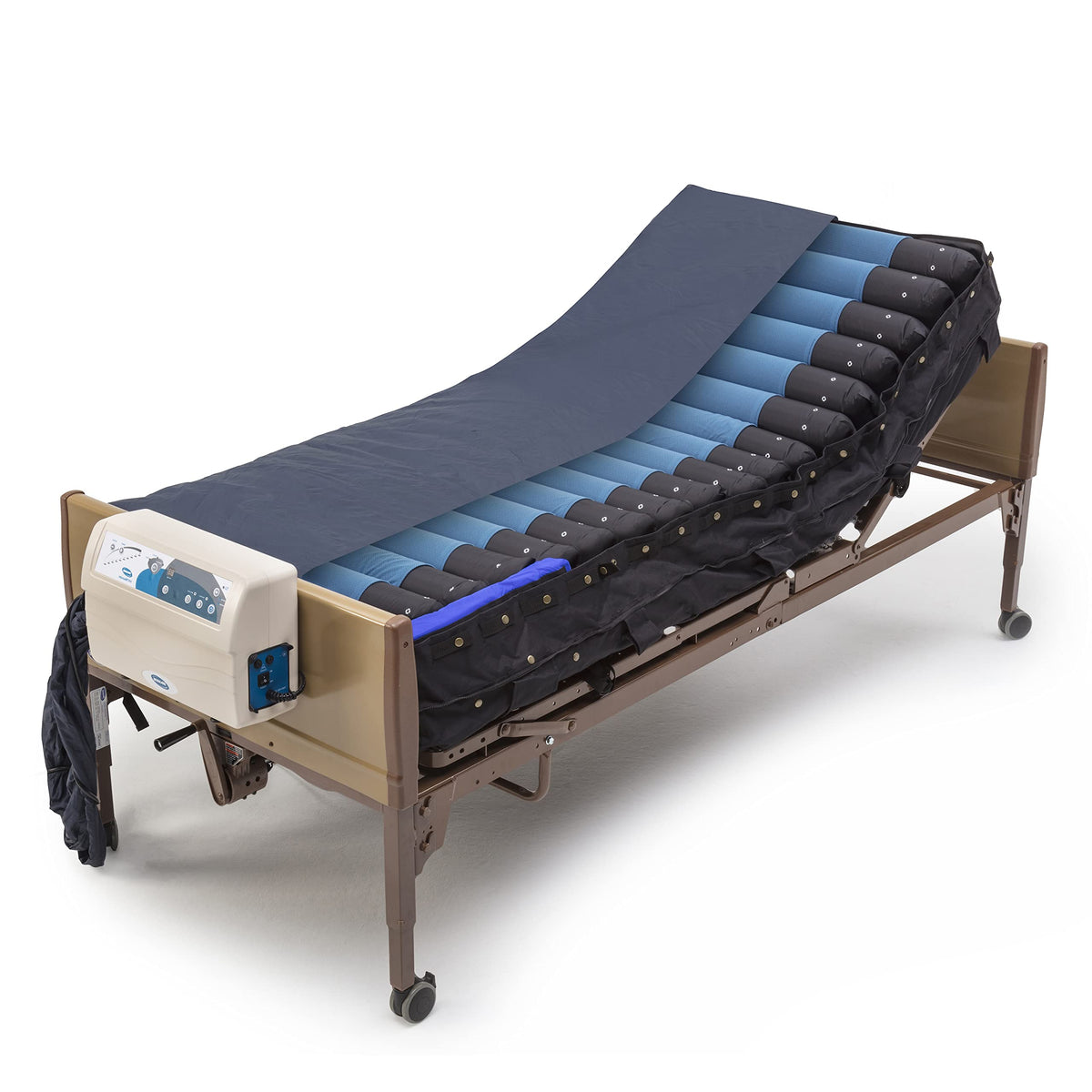 Invacare Microair Advanced Alternating Pressure Low Air Loss Mattress System With Pulsation Pressure Therapy, 600 Lb. Weight Cap