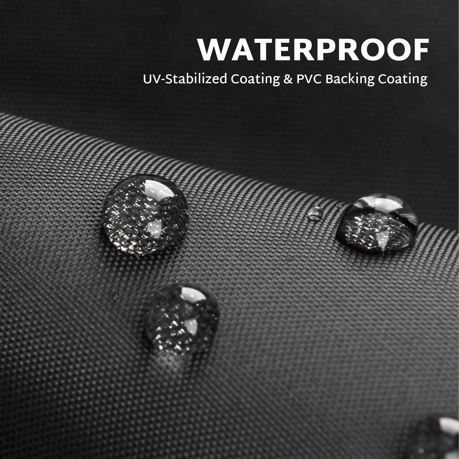 Forspark Patio Furniture Sofa Covers 76W X 32.5D X 33H 3-Seater Inch Outdoor Waterproof Couch Loveseat Bench Cover, Grey