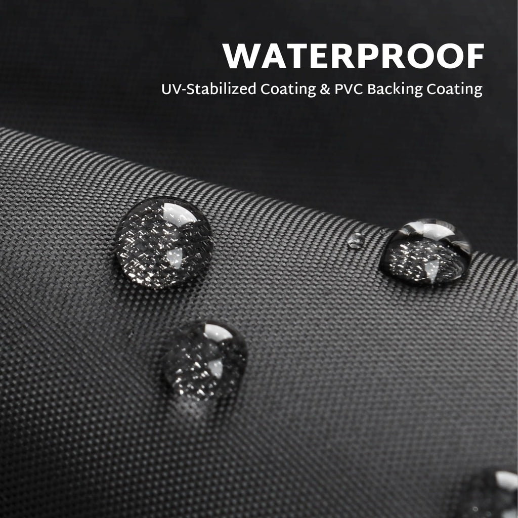 Forspark Patio Furniture Sofa Covers 76W X 32.5D X 33H 3-Seater Inch Outdoor Waterproof Couch Loveseat Bench Cover, Grey