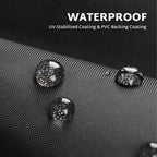 Forspark Patio Furniture Sofa Covers 76W X 32.5D X 33H 3-Seater Inch Outdoor Waterproof Couch Loveseat Bench Cover, Grey