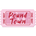 12Pcs Pound Town Ticket One Way Ticket Valentines Day Gift For Him Her Boyfriend Girlfriend Marriage Gift For Wife Husband, Pink