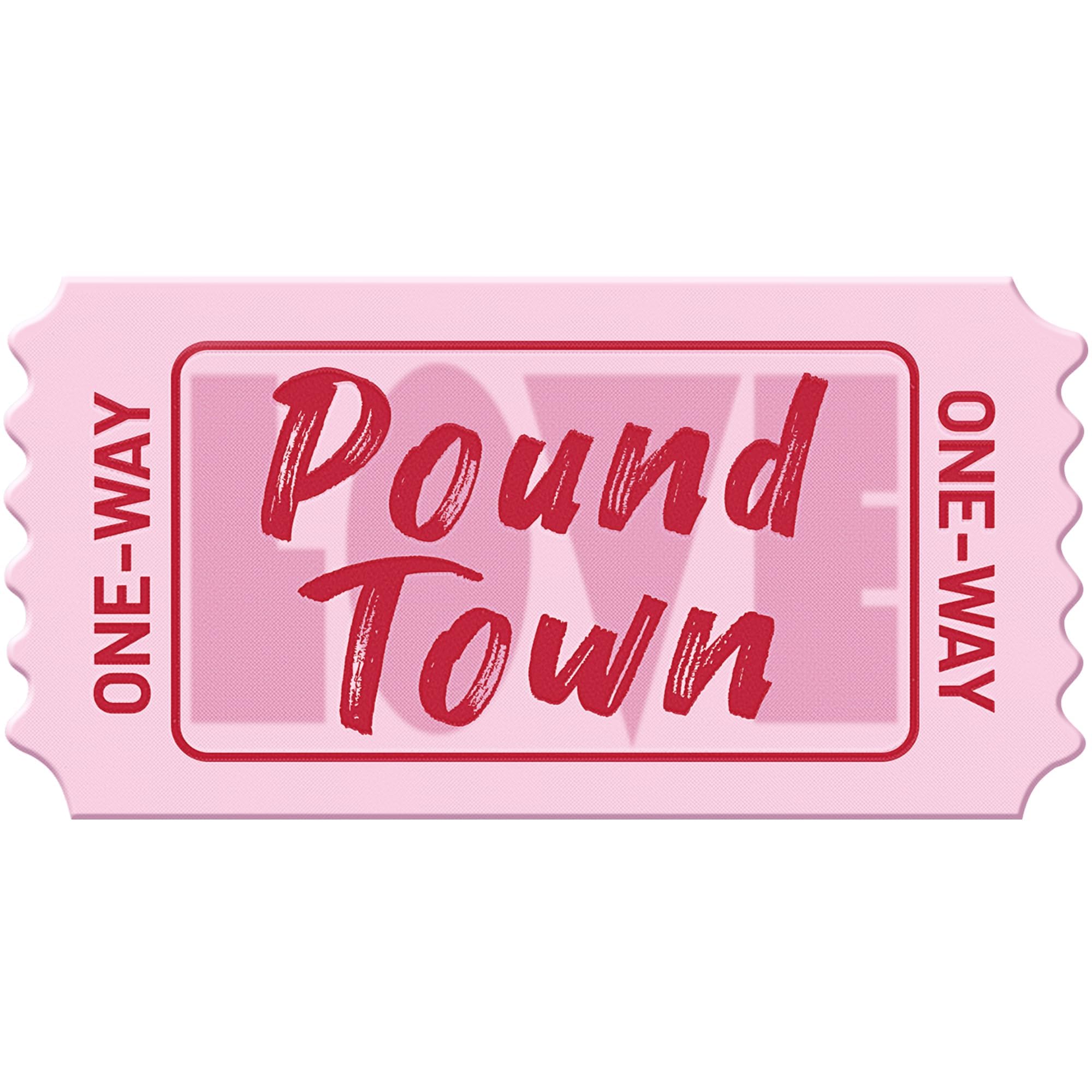 12Pcs Pound Town Ticket One Way Ticket Valentines Day Gift For Him Her Boyfriend Girlfriend Marriage Gift For Wife Husband, Pink