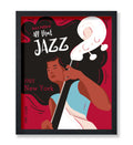 Poster Master Vintage Jazz Poster - Retro New York Jazz Festival Print - All That Jazz Art - Music Art - Chic Gift for Her, Wome