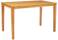 East West Furniture CAT-OAK-H Capri Bar Height Counter Table - a Rectangle Dinner Table Top with Sturdy Legs, 36x60 Inch, OAK