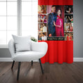 Ship Smart Crush Fabric Photo Personalise Curtains with 8 Eyelet for Living Room Bedroom Home Office 4 x 7 Feet Style 134 (One P