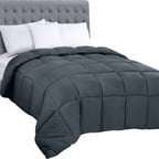 Utopia Bedding Comforters Twin Size, All Season Duvet Insert, Down Alternative Box Stitched Bed Comforter With Corner Tabs, Mach