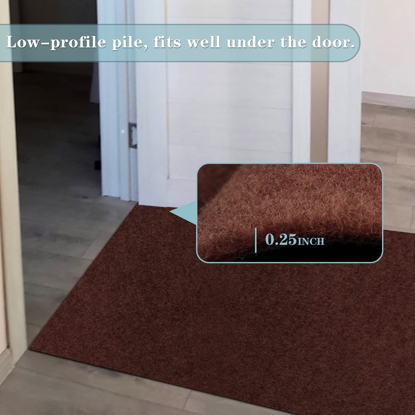 Runner Rug 4Ft X 74Ft, Ayoha 2'-82' Utility Carpet Runner For Entryway Hallway Aisles Balcony Garages, Area Rugs With Non-Slip R