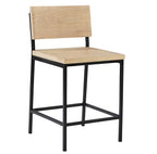 Progressive Furniture Sawyer Wood/Metal Counter Stool Natural/Gunmetal