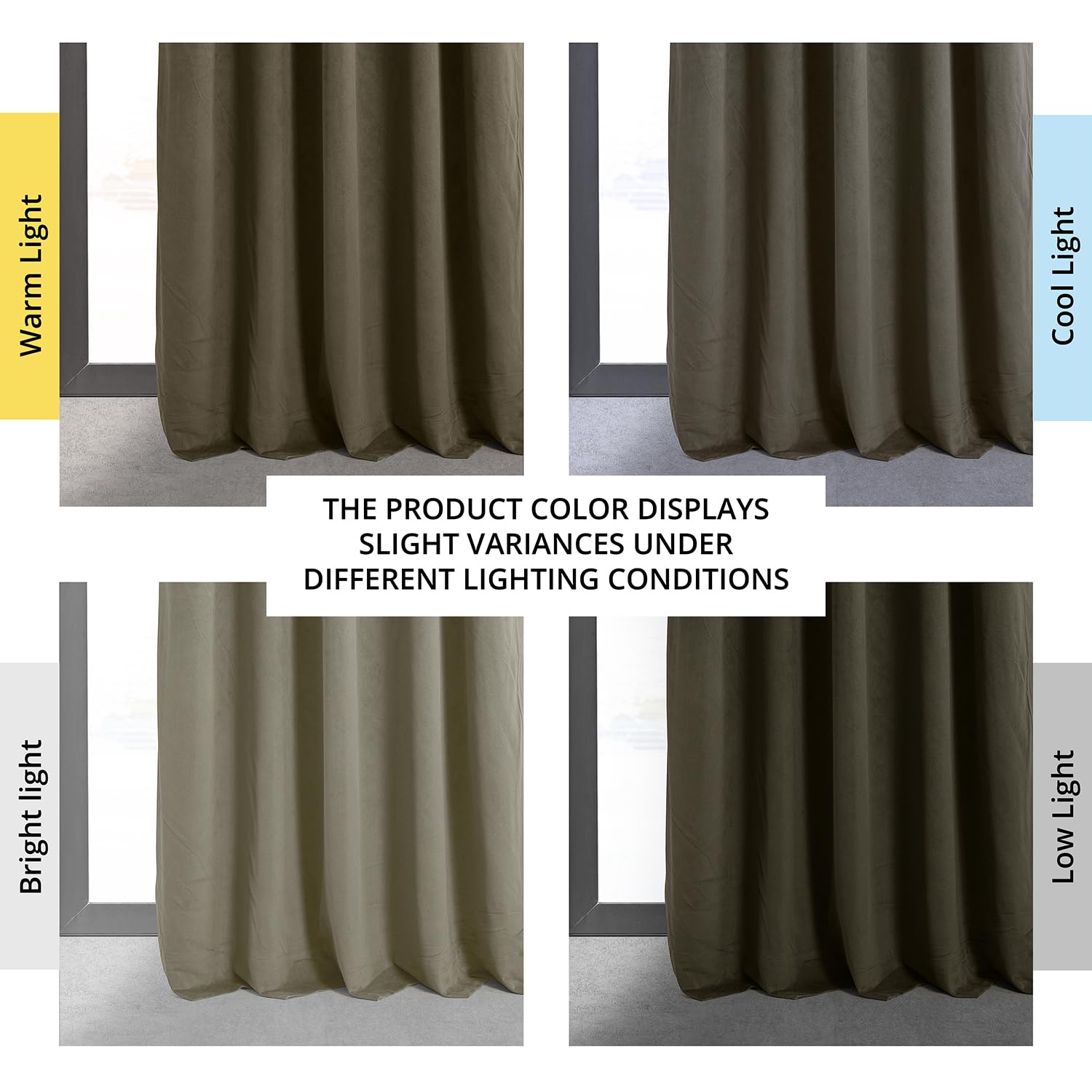 Hpd Half Price Drapes Signature Velvet Thermal Blackout Curtains For Living Room 84 Inch Long (1 Panel) Rod Pocket Insulated Blackout Curtains For Bedroom Window Curtains, 50W X 84L, Denver Taupe