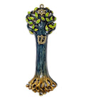 Mezuzah Case | Mezuzah Cover | Artwork Tree of Life Wooden Texture Design and Crafted in Brass 4 for The Jewish Homes | Rainbow 