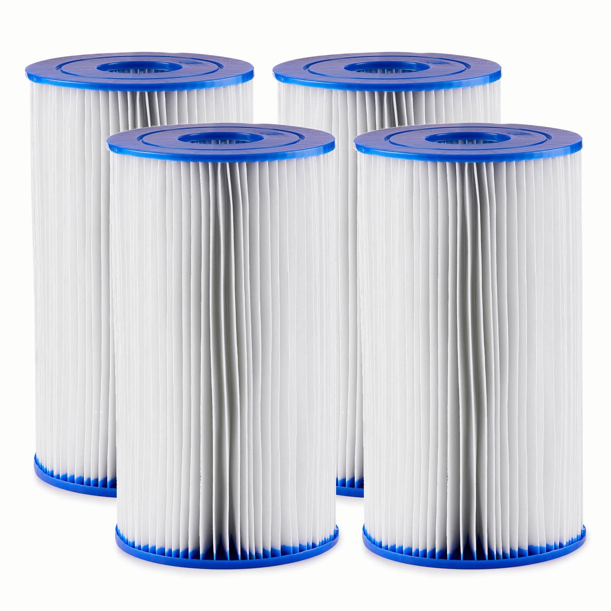Bestway 58095E Swimming Pool Filter Pump Replacement Cartridge Type Iv Or Type B For 2,100 To 2,500 Gph Filter Pumps, Pack Of 4
