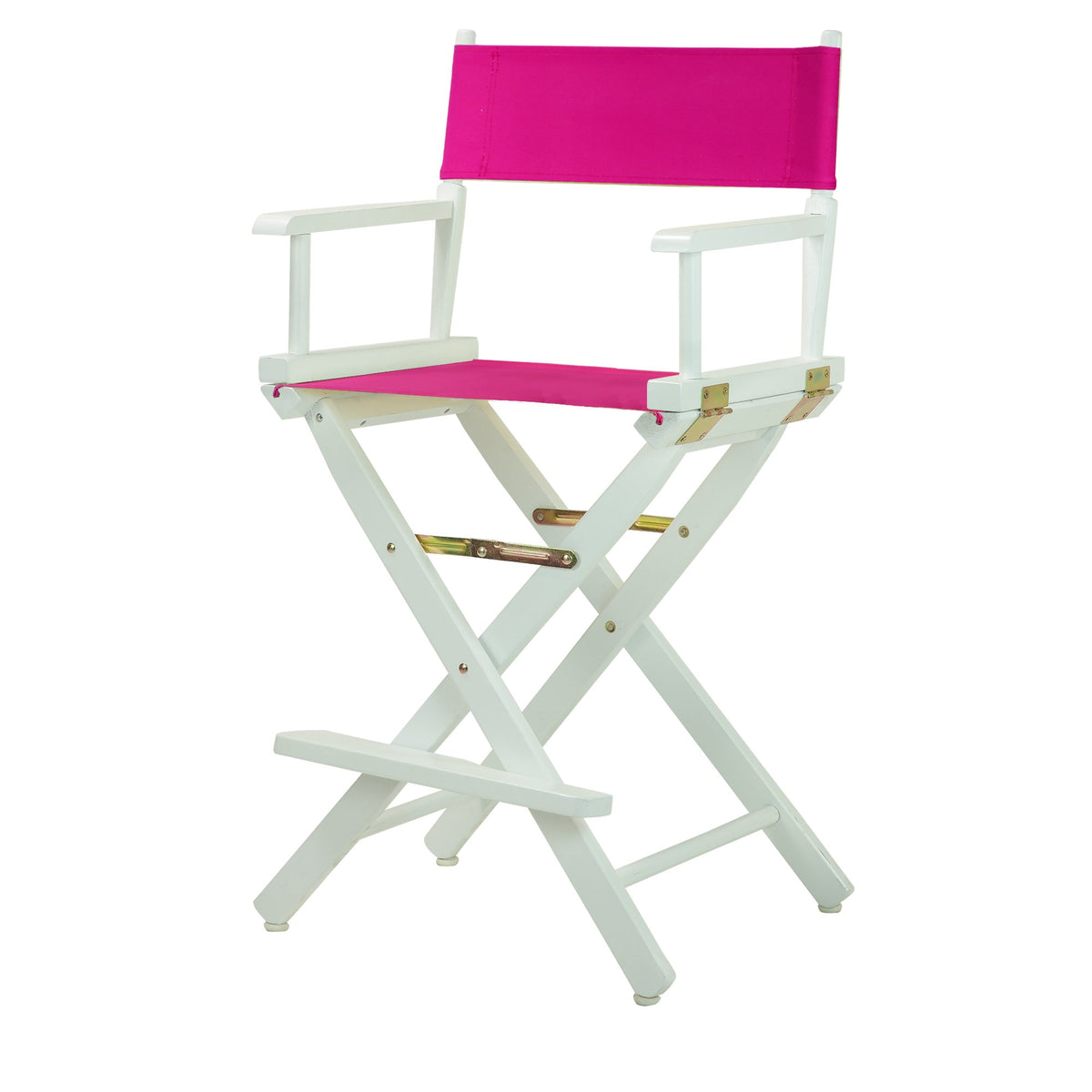 Casual Home 220-01/021-30 Director Chair 24&quot; - Counter Height Whiteframe/Magenta Canvas