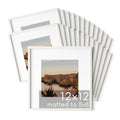 HAUS AND HUES Square Picture Frames 12 x 12 Set of 25 - Photo Gallery Wall Frame Set, Wood 12x12 Frames, 12 x 12 Frames Gallery 