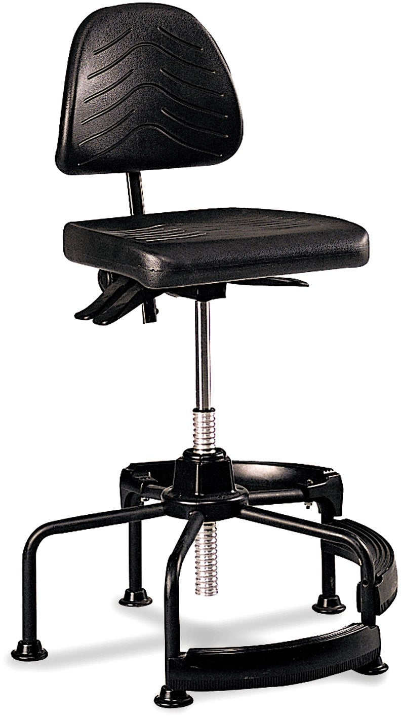 Safco 5120 Task Master Deluxe Industrial Chair (Additional options sold separately), Black