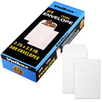 Valbox #1 Coin Envelopes 500Pcs/Box 2.25 X 3.5 Small Parts Envelope With Gummed Flap For Home, Garden Or Office Use, White Kraft