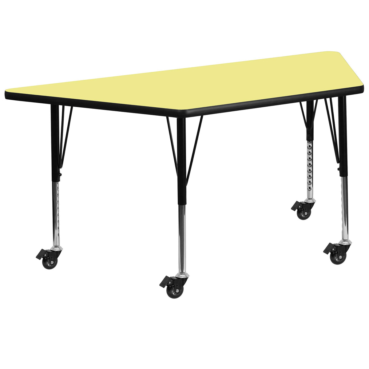 Flash Furniture 30x57 Trap Yell Activity Table, 30 W x 60 L, Yellow