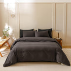 Clothknow Brown Queen Comforter Set 3Pcs Dark Brown Bedding Comforter Sets Coffee Queen Comforter Men Women Comforter All Season Lightweight Comforter Queen