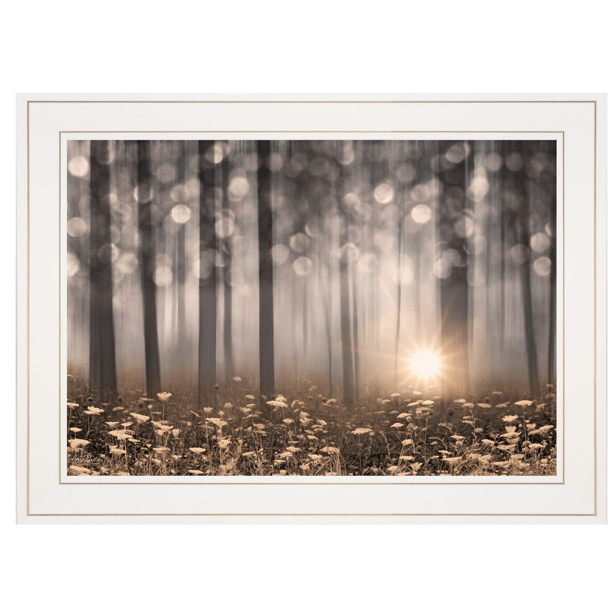 Enchanted Morning 1 White Framed Print Wall Art