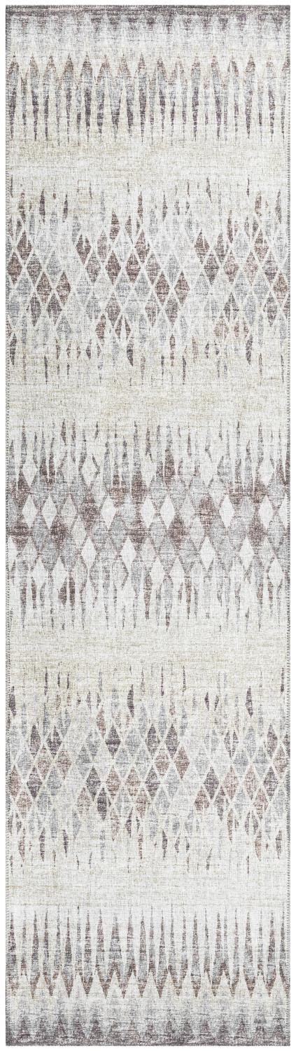 Addison Rugs Rylee Ary35 Beige Washable 2'3&quot; X 7'6&quot; Indoor Outdoor Runner Rug, Easy Clean, Machine Washable, Non Shedding, Bedroom, Entry, Living Room, Dining Room, Kitchen, Patio Rug