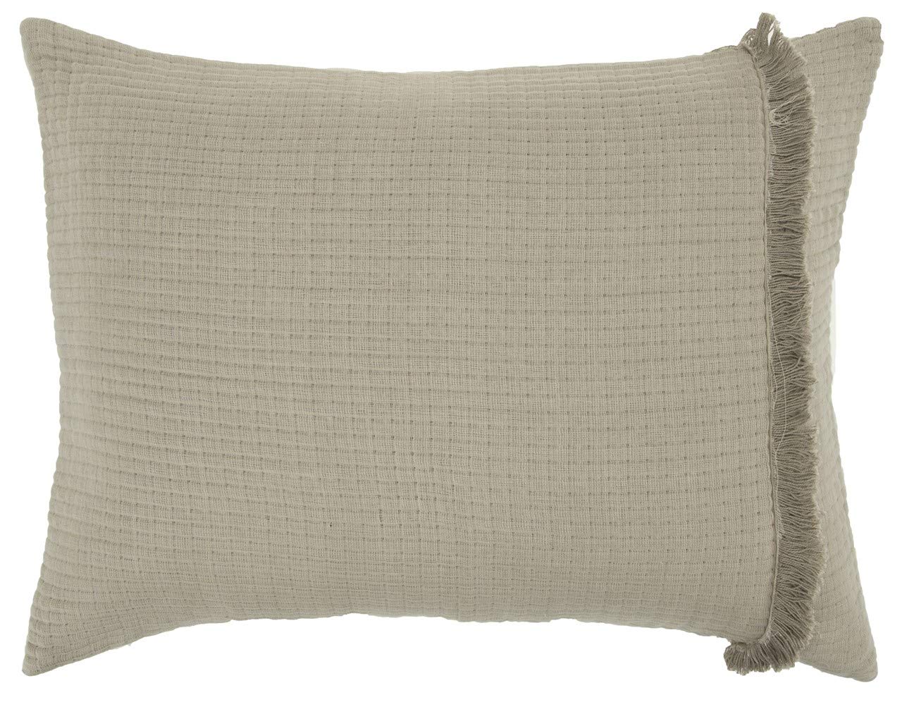 Rizzy Home Doh Collection Windsor Natural Queen Quilt, 90" X 92", Indigo