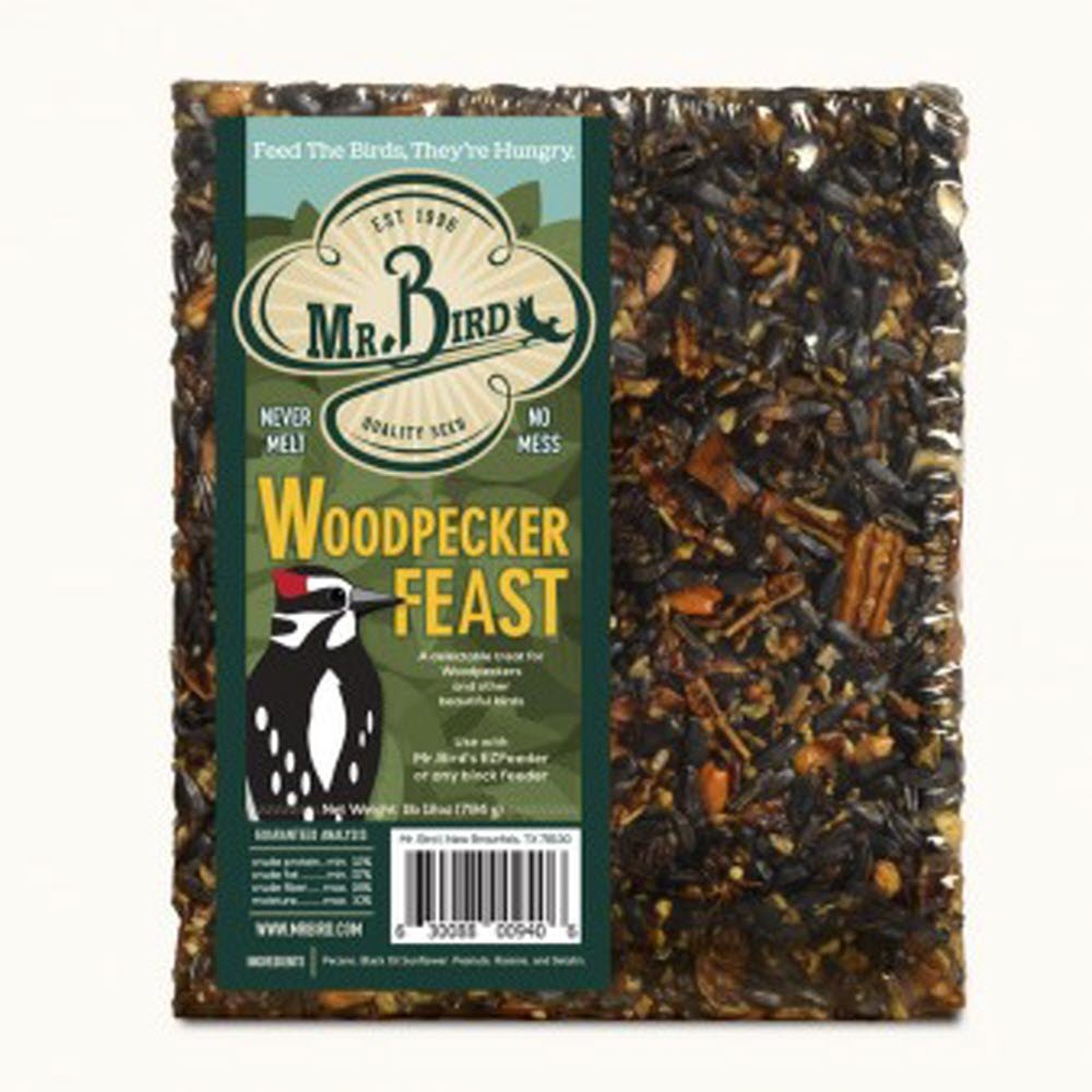 Mr. Bird Woodpecker Feast Large Wild Bird Seed Block 1 Lb. 12 Oz.