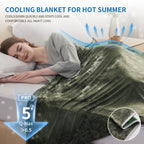 Guohaoi Cooling Blanket (90''X108''King Size) For Hotsleepers,Decortive Tie Dye,Absorbs Heat To Keep Body Cool For Night Sweats,