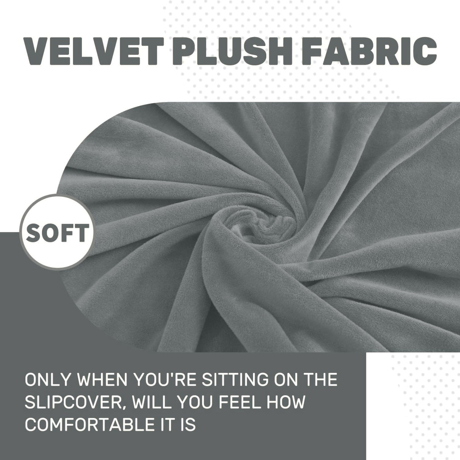 Maxijin Velvet Stretch Cushion Covers Fitted Couch Cushion Slipcovers Sofa Seat Cushion Covers For Individual Cushions With Elas