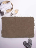 BIANCA Thick Shaggy Anti Slip Bath Mat 1pc Large (Yakuza) SolidBrown
