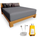 Earth Logic Grounding Co. Grounding Sheets For Earthing - Organic Cotton Grounding Bed Sheets W/ 15Ft Grounding Cord & Outlet Ch
