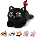 Meowtastic Black Cat Weighted Stuffed Animals - 28 Inch 5.0 Pound Weighted Plush Kitten Stuffed Animal - Large Stuffed Cat Weigh