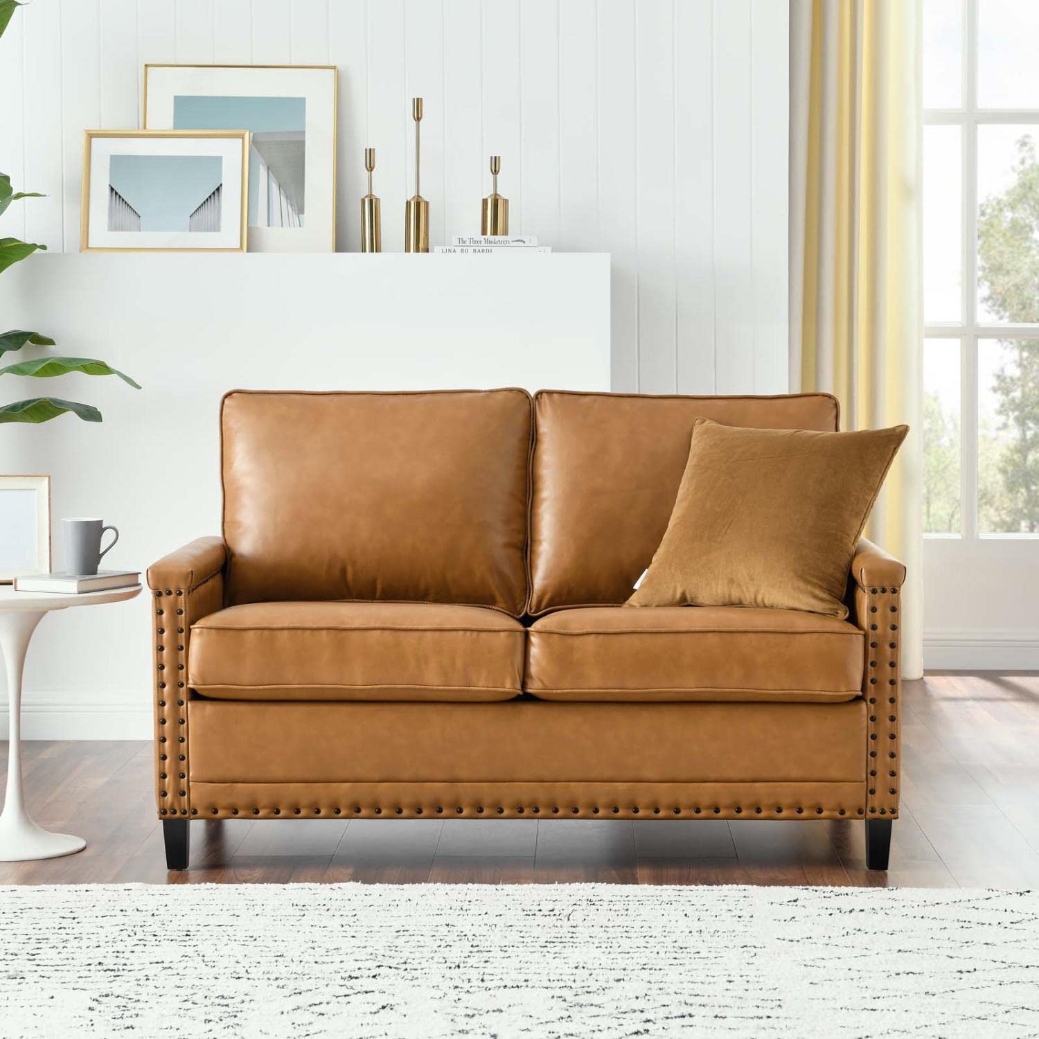 Modway Ashton Sofas, Loveseat, Tan