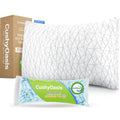 Cushyoasis Shredded Memory Foam Pillows, Bed Pillows For Sleeping, Queen Size Pillows, Cooling Pillow, Stomach And Back Sleepers