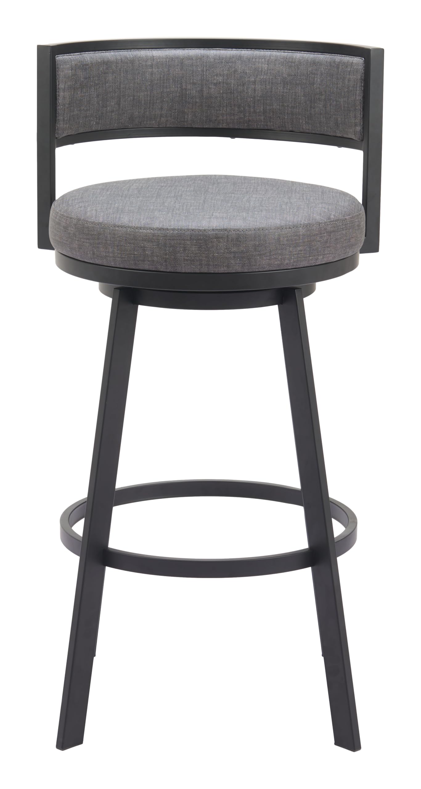 Zuo Gimsby Swivel Barstool Gray