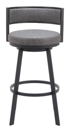Zuo Gimsby Swivel Barstool Gray