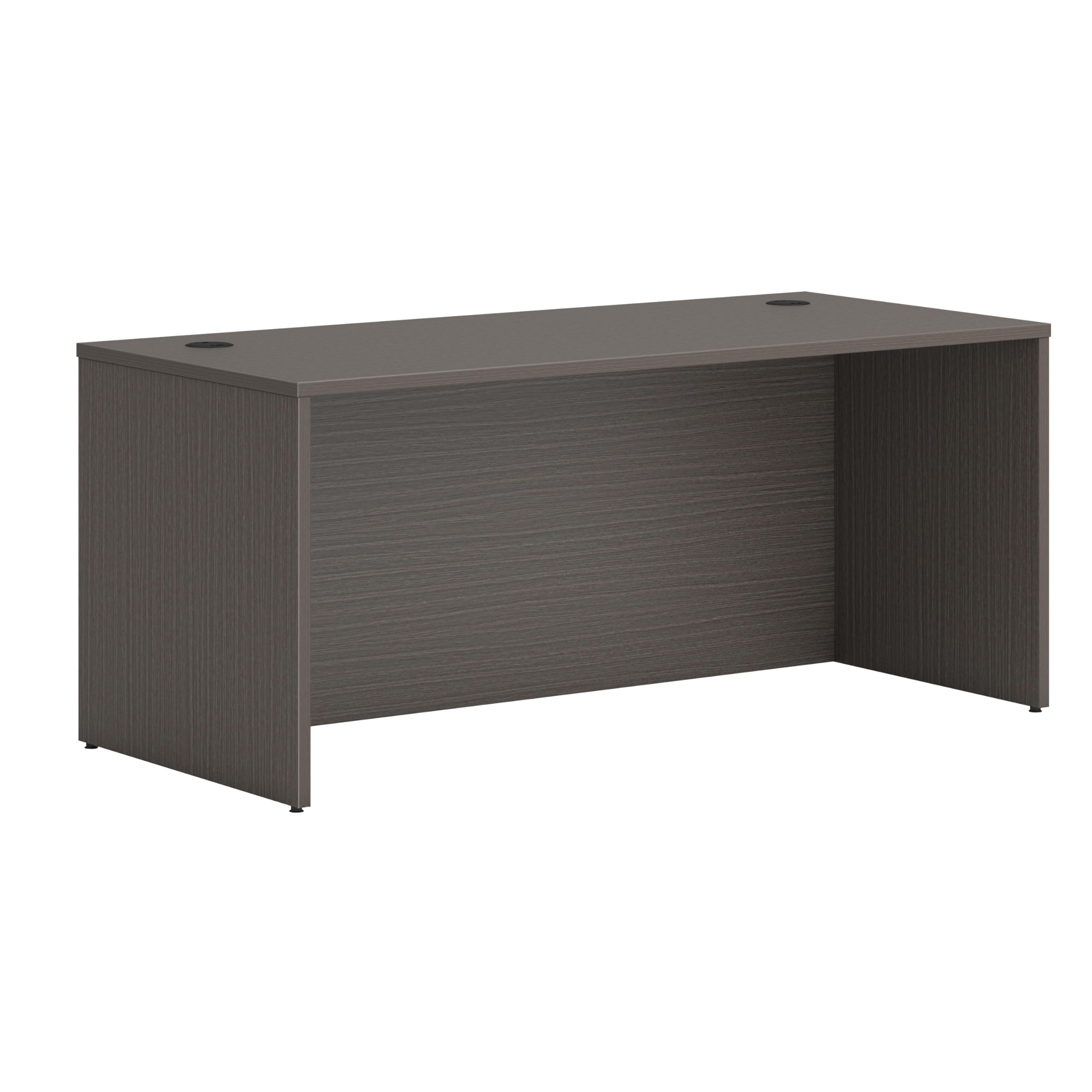 HON MOD Executive Desk 66-Inch Large Computer Desk Home Office Desk Shell - Thick Wooden Laminate Workstation Modern Table Desk with Cord Management for Work, Writing, Study - Slate Teak