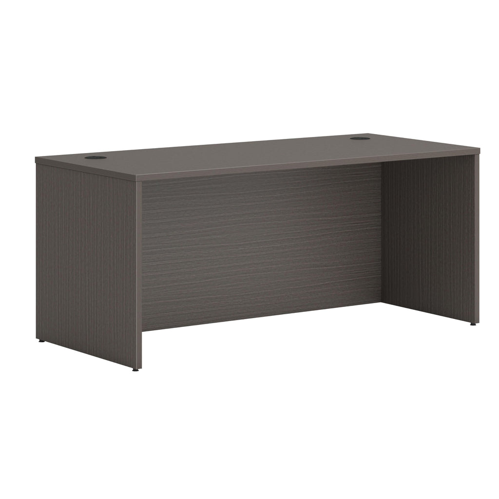 HON MOD Executive Desk 66-Inch Large Computer Desk Home Office Desk Shell - Thick Wooden Laminate Workstation Modern Table Desk with Cord Management for Work, Writing, Study - Slate Teak