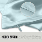 Silk Pillowcase For Hair And Skin, Soft, Breathable And Sliky Pillow Case, Both Sides Natural Mulberry Silk Pillowcases With Hid