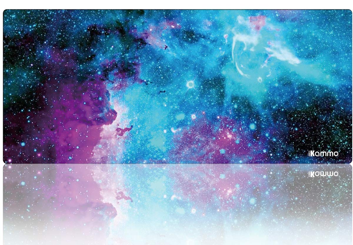 Ikammo Large Galaxy Desk Mat Mouse Pad Big Deskpad Desk Cover Extended Cute Computer Mouse Pad Xxl Big Office Desk Mouse Mat/Pad
