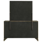 Coaster Home Furnishings Gran Park Modern Classic 61-inch 6-Drawer Bedroom Dresser with Mirror Bedroom Clothing Storage Cabinet Wide Chest of Drawers Organizer Unit Dark Cocoa 224933M