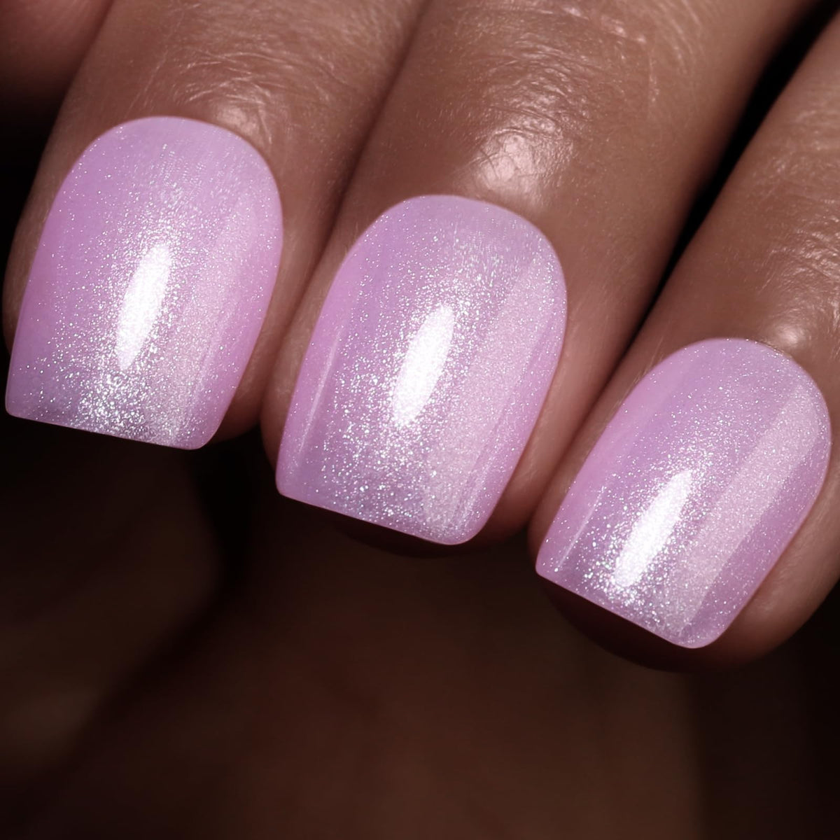 Pearl Gel Nail Polish, Light Pink Shimmer Shell Nail Gel Polish Sparkle Glitter Spring Summer Nail Polish Mermaid Pearlescent Ge
