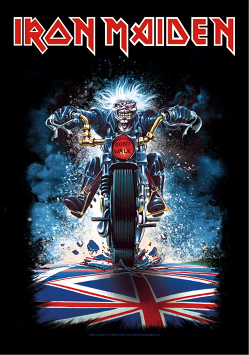 Global Merchandising Iron Maiden Flag Eddie Motorcycle Bike Poster Flag Fabric Poster Flag