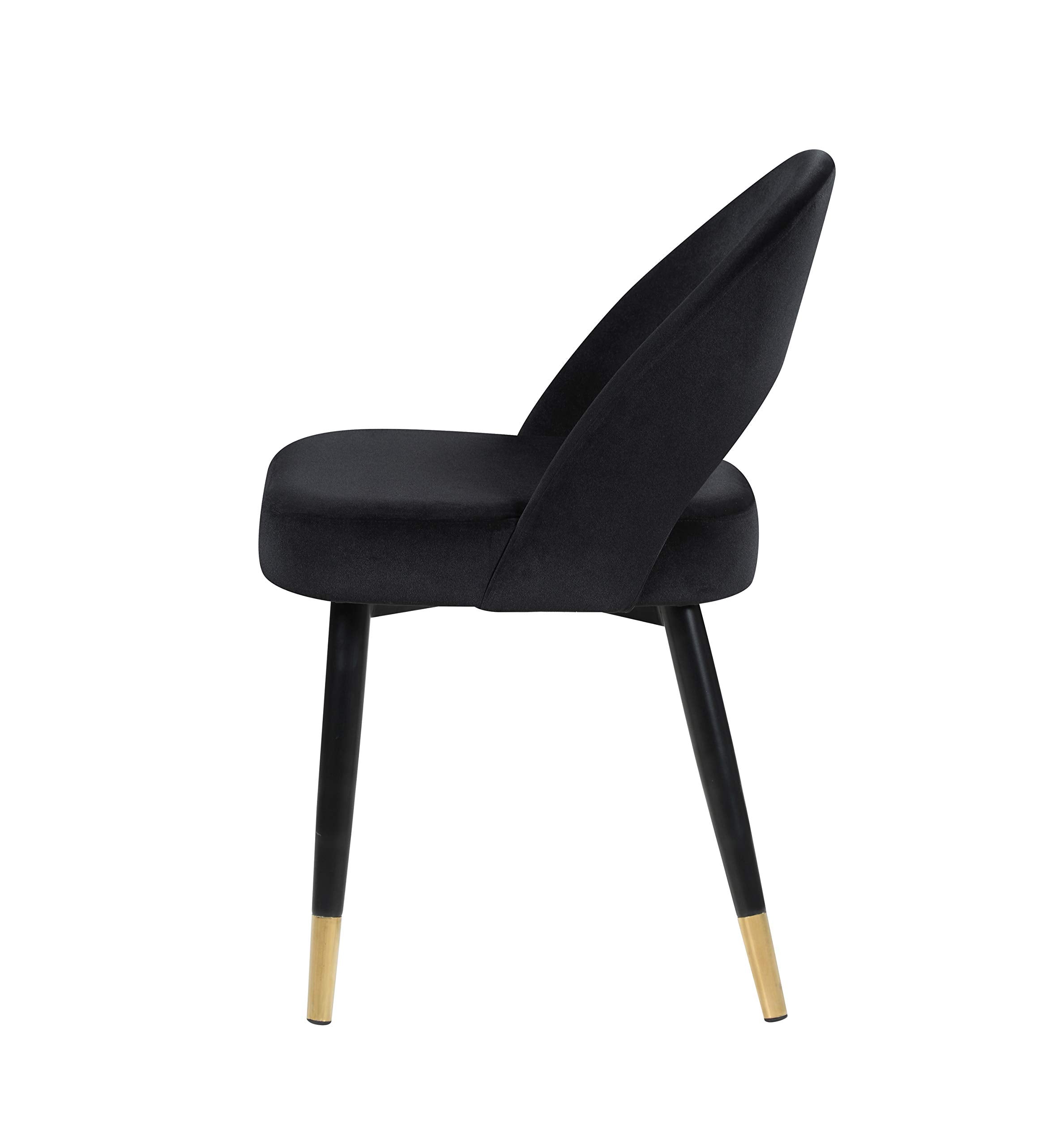 Coaster Furniture Lindsey Arched Back Upholstered (Set of 2) Black Side Chair 193562