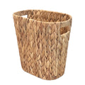 PINXIURY Bathroom Wicker Trash Can Handwoven Wicker Waste Basket with Builtin Handles Water Hyacinth Garbage Can for Bedroom Of