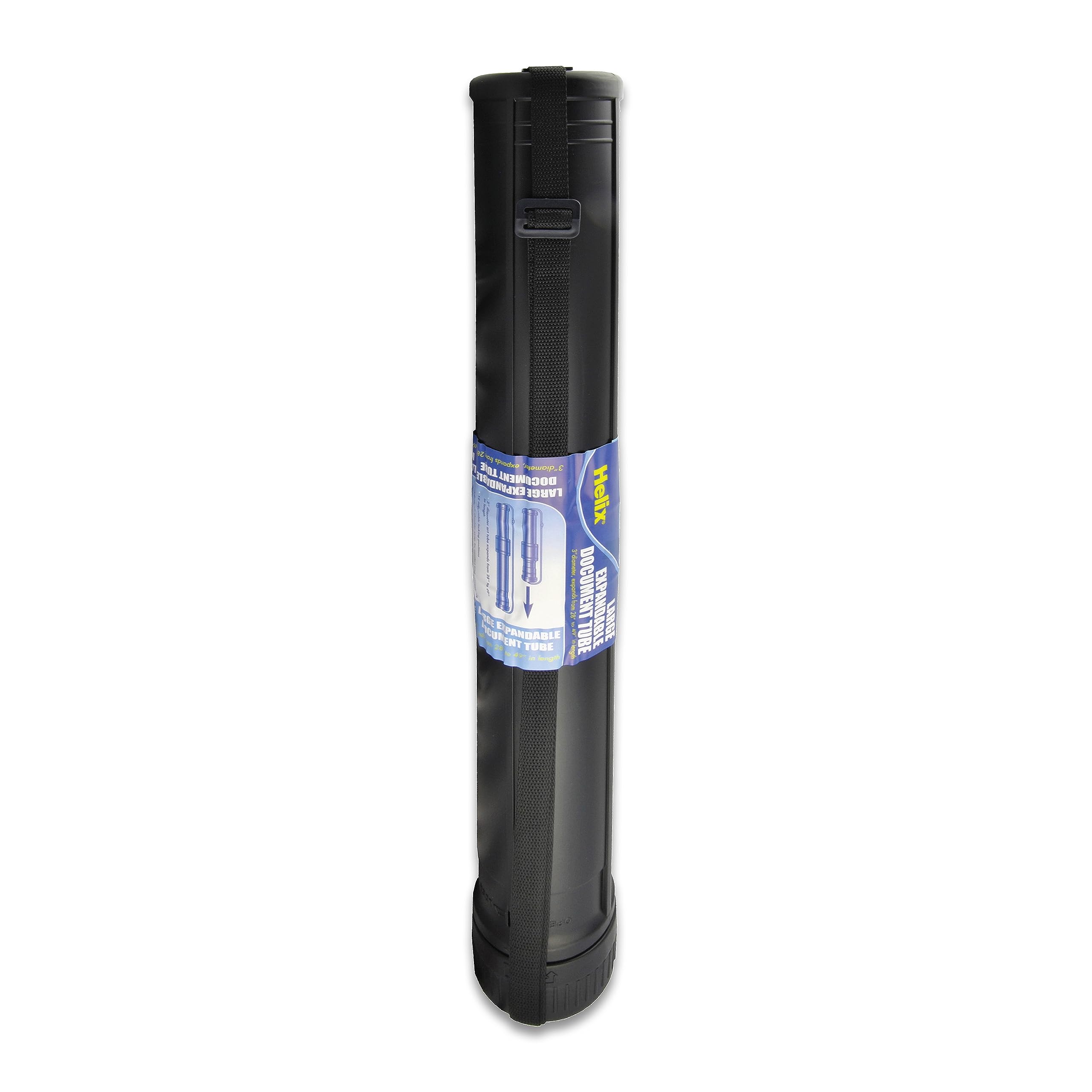 Helix - Large Expanding Document Tube - Water And Light Resistant - 3In Diameter - 24-40 Inches Extendable Length